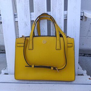 Tory Burch Robinson Yellow Bag